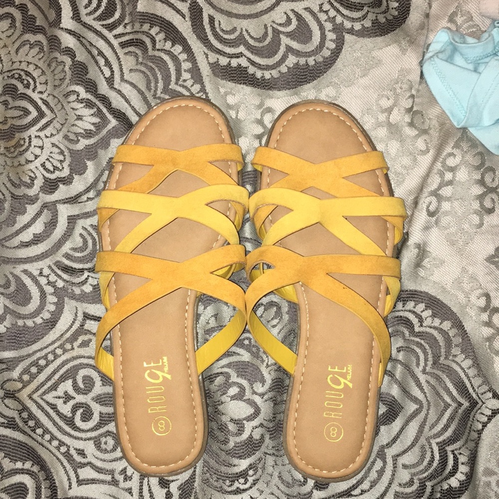 Gold and Yellow sandals